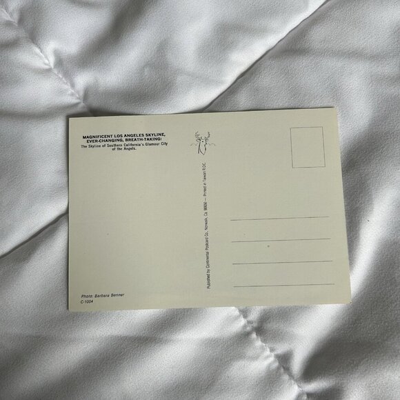 Vintage 80s Postcard 4x6 Skyline Los Angeles CA Buildings - Picture 2 of 4